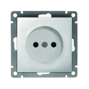 UNIVersal Афина мех. роз. СУ 1 мест., 16А, серебро (пласт. осн.) A0022-S