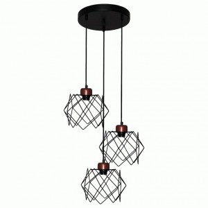 Элетех LOFT Сигма 232 св-к подвес.черн.муар медь НСБ 01-3x60-163 E27 ИУ (РФ) 1005404795