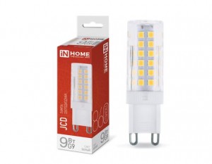 ASD/InHome лампа св/д VC JCD G9 220V 9W(860lm) 4000К 4K 62x16 (без пульсации) 6380