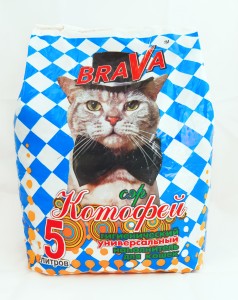 Наполнитель для кош.туалета БРАВА СЭР КОТОФЕЙ минеральный впитывающий (2-4мм) 5л 12409 0983
