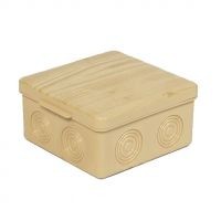 uplast коробка распред.  80х80х50мм ОУ 7 вводов с крышкой СОСНА IP54 030-035С