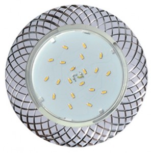 Ecola GX53 H4 DL5381 св-к Сетка Белый/Алюм. 20x110 FW5381ECB