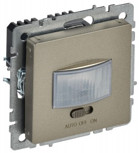IEK BRITE Датчик движения ДС10-1-БрШ шампань, max 500Вт, 160гр, 6М, IP20 BR-MS10-N-150-05-K37
