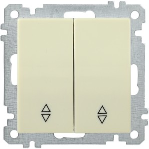 IEK BOLERO ВС10-2-2-Б выкл. СУ 2 кл. прох. 10А кремовый EVB22-K33-10
