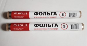 Фольга 29см*5м (9мкм), т/у, арт.MR001, M.ROLLS