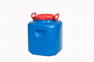 Бочка сад. пищевая 30л Дачная, квадратная, синяя (35*35*35см) ПНД ШК15401 Радиан