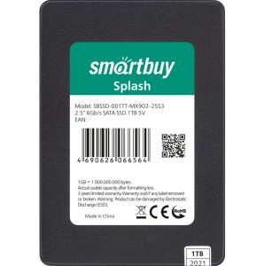 Накопитель 2,5" SSD Smartbuy Splash 1TB TLC SATA3