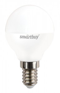 Smartbuy шар P45 E14 12W (960 lm) 4000К 4К 45х86 матовая пластик SBL-P45-12-40K-E14