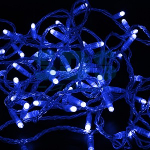 Гирлянда-нить (24V) 100LED, син. 10м, прозр. ПВХ, без б/п (код554196) 305-153 Neon Night