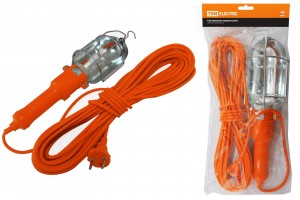 TDM св-к переноска УП-2Р E27, 60W, круглая вилка, ПВС 2х0,75, 10м (ЛСУ) SQ0306-0003