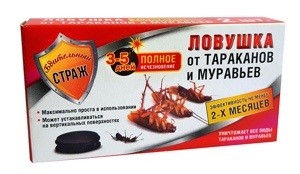 От тараканов и муравьев ловушка пластик. Бдительный страж 2шт/уп, цена за уп ST270