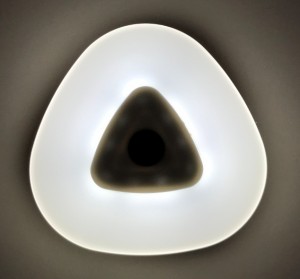 СТАРТ ночник PL-8LED-треугольник (3xR03 не в компл.) пластик/белый, пушлайт 73x73x20