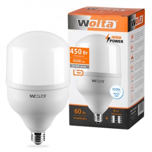 Wolta лампа св/д высокомощн. HP E27/E40 60W(4500Lm) 6500K 6K 248x138 25WHP60E27/40