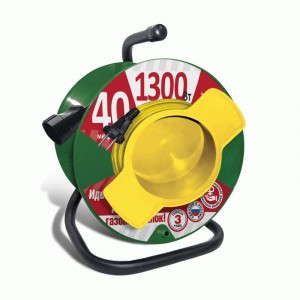 СОЮЗ силовой удлинитель на пласт. катуш. ПВС 2х0.75 1 роз. 40 м 6А 481S-2104