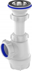 Aquant Сифон д/умывальника 1 1/4"х40 с метал.решеткой, S1000-18-MR