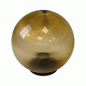 ЭРА св-к уличный/садовый НТУ 02-100-303 E27 шар золотистый призма d300 IP44 0054