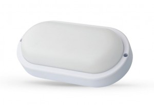 Ultraflash св-к св/д ЖКХ 18W(1450lm) 4000K 4K овал/белый 195x95x35 IP65 LBF-0418 C01