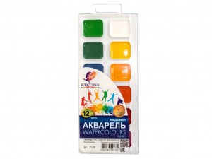 Краски акварельные Луч КЛАССИКА 12 цв. без кист. пласт.уп. с европодвесом
