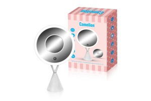 Camelion M282-DL C01 св-к св/д зеркало 5W 6000K 4xLR03 (не в ком) сенсор/дим 340x210 стекло,линза x5
