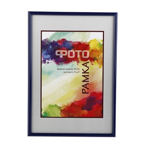 Фоторамка (Ф/р) Image Art 6008-11/F  синий пластик,  30х45 5081