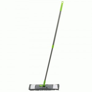 Швабра насадка плоская микрофибра 13*42см,ручка 120см тел,лапша,карм,Mop Click/310477 Рыжий кот