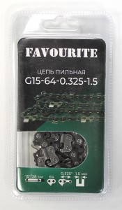 FAVOURITE Цепь пильная 15"/38см 0,325" 1,5мм 64зв. RS G15-64-0.325-1.5
