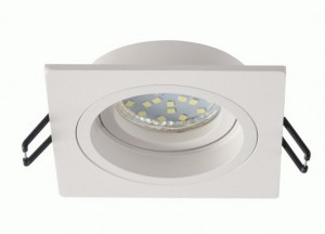 ЭРА св-к встраив, алюмин. KL85 WH MR16, GU5.3 белый 92х92х34(80) 0112
