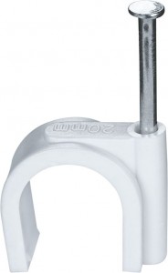 Navigator скоба круглая пластик. 20мм NCR-20-50 (уп. 50 шт.) 71076