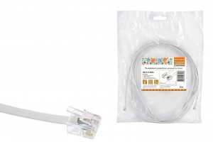 ТDM Телефонный удлинитель Народный 5м белый (10!) SQ0116-0003