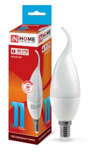 ASD/inHome VC свеча на ветру E14 11W(990lm) 4000К 4K 132x37 (без пульсации) 0470