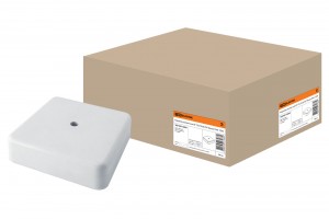 TDM коробка распред. 75х75х20 мм ОУ IP40 белая (100!) SQ1401-0203
