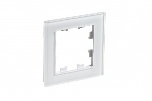 Systeme Electric AtlasDesign Nature рамка СУ 1 мест. стекло белый ATN320101 (3!)