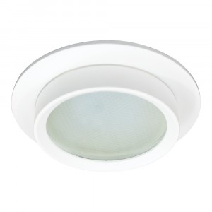 Feron св-к встр. под лампу GX53 белый круг IP44 110х110х42 DL504 51101