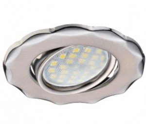 Ecola DH07 MR16 GU5.3 св-к поворот.Звезда Сатин-хром 25x88 FF1602EFS