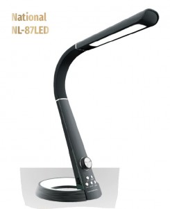 National NL-87LED св-к св/д настольный 10W(580lm) 3-6K сенсор/дим, USB, RGB-подсветка