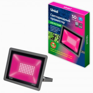 Uniel Прожектор для растений св/д 160x205x32 IP65 черный ULF-P42-50W/SPBR IP65 180-260V BLACK