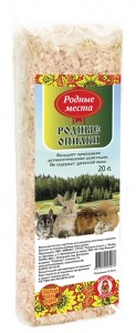 Опилки для грызунов РОДНЫЕ МЕСТА 20 литров, арт.1604276