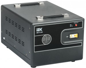 IEK Стабилизатор напр. 1-ф. переносн. 10кВА HUB электронный тип IVS21-1-010-13