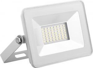 Saffit прожектор св/д 20W(1800lm) 2835SMD 6400K 6K 126х27х85мм белый SFL90-20 IP65 55071