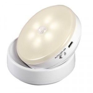 Jazzway св-к св/д аккум. 0.9W 3000K 2K 45lm датч. движ. и освещ. TS8-L6-Accu-Wm PIR датчик .5035591