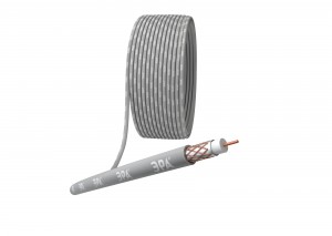 ЭРА Кабель RG-6U, 75 Ом, Cu d=1.02/(оплетка Cu 64%), нг(А)HF, 100 м, серый 4606