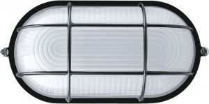 Navigator св-к влагозащит. O2 IP54 60W E27 овал с реш черный NBL-O2-60-E27/BL (18!) 94808
