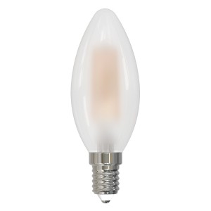 Volpe лампа св/д свеча C35 E14 димм. 6W(600lm) 4000K 4K матовая LED-C35-6W/4000K/E14/FR/DIM/SLF