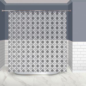 Штора д/ванной Марокко 180 (В)*200 (Ш)см, 12 колец, люверсы, PEVA, 75224 Master House