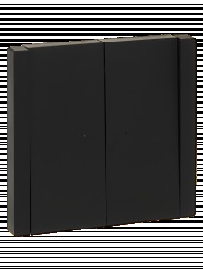 IEK FORTE&PIANO выкл. (проходной) СУ 2 кл. 10А (инд.) черный FP108 FP-V22-1-10-1-K02