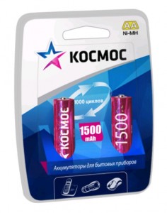 Ак-р Космос /R6 1500mAh Ni-MH BL2