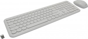 Комплект клавиатура+мышь мультимедийный Smartbuy 666395 белый (SBC-666395AG-W) /10