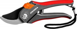 Секатор GRINDA плоскостной, двухкомпонентные рукоятки, 205мм zu8-423102_z02