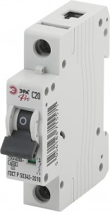 ЭРА PRO NO-901-51 автоматический выкл. ВА47-63 1P 20А кривая C (12/180/3240)
