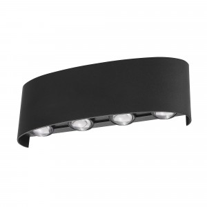 Uniel св-к св/д уличный накладной 230V 8W 4000K 4K IP65 черный ULU-P20B-8W/4000K IP65 BLACK